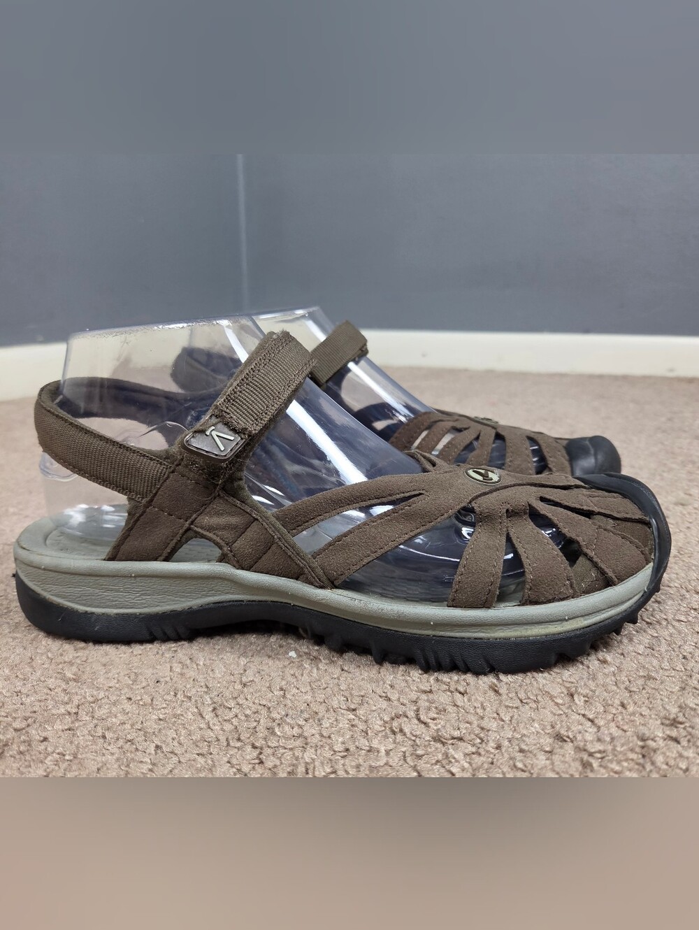 Teva Brown Strappy Suede Outdoor Sandals
